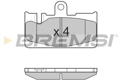 BP3022 BREMSI Комплект тормозных колодок, дисковый тормоз