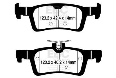 DPX2319 EBC Brakes Комплект тормозных колодок, дисковый тормоз