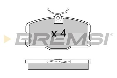 BP2317 BREMSI Комплект тормозных колодок, дисковый тормоз