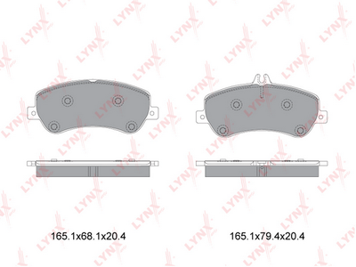 BD5354 LYNXauto Комплект тормозных колодок, дисковый тормоз