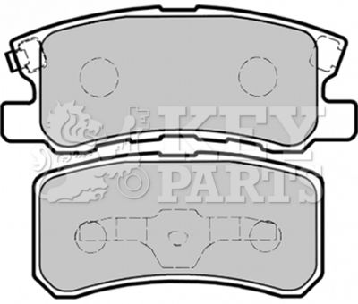 KBP1758 KEY PARTS Комплект тормозных колодок, дисковый тормоз