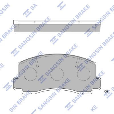 SP1211 Hi-Q Комплект тормозных колодок, дисковый тормоз