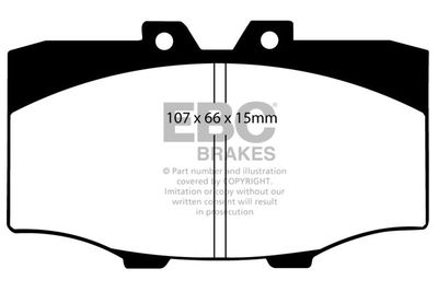 DP4380R EBC Brakes Комплект тормозных колодок, дисковый тормоз