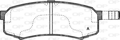 BPA041304 OPEN PARTS Комплект тормозных колодок, дисковый тормоз