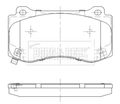 BBP2474 BORG & BECK Комплект тормозных колодок, дисковый тормоз