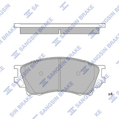 SP1931 Hi-Q Комплект тормозных колодок, дисковый тормоз