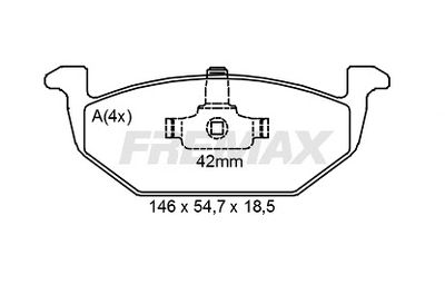 FBP2095 FREMAX Комплект тормозных колодок, дисковый тормоз