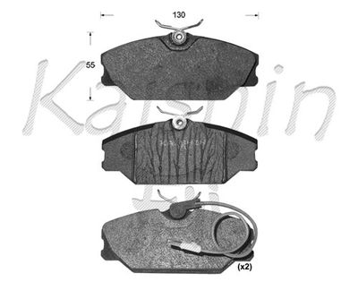 FK10078 KAISHIN Комплект тормозных колодок, дисковый тормоз