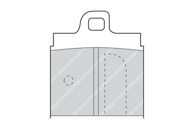 FDB92 FERODO Комплект тормозных колодок, дисковый тормоз