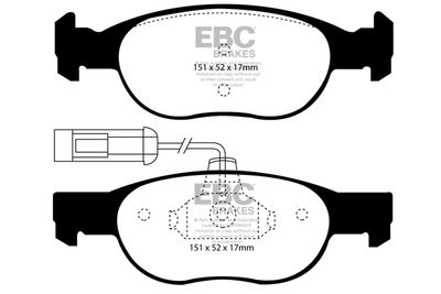 DP21059 EBC Brakes Комплект тормозных колодок, дисковый тормоз