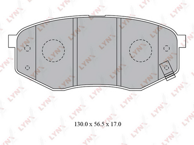 BD3624 LYNXauto Комплект тормозных колодок, дисковый тормоз