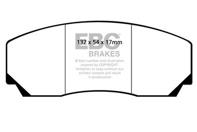 DP9002 EBC Brakes Комплект тормозных колодок, дисковый тормоз