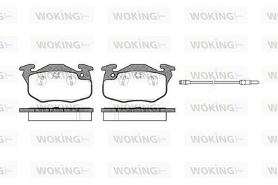 P092301 WOKING Комплект тормозных колодок, дисковый тормоз