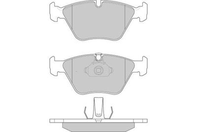 120773 E.T.F. Комплект тормозных колодок, дисковый тормоз