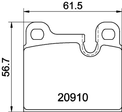 MDB2167 MINTEX Комплект тормозных колодок, дисковый тормоз