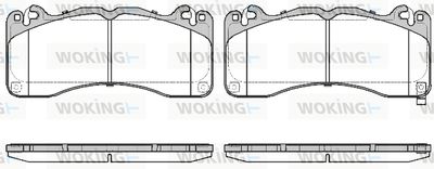 P1649302 WOKING Комплект тормозных колодок, дисковый тормоз