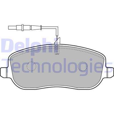 LP1792 DELPHI Комплект тормозных колодок, дисковый тормоз