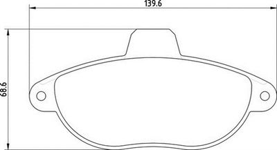 363710209054 MAGNETI MARELLI Комплект тормозных колодок, дисковый тормоз