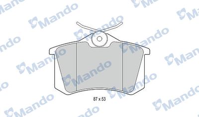 MBF015083 MANDO Комплект тормозных колодок, дисковый тормоз