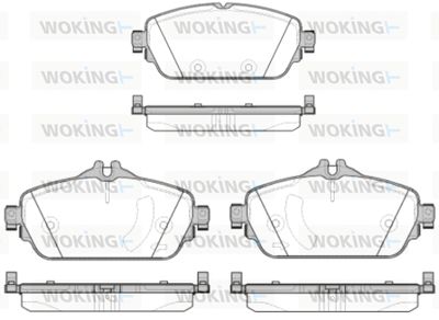 P1492308 WOKING Комплект тормозных колодок, дисковый тормоз