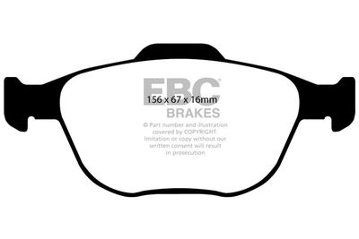 DP21641 EBC Brakes Комплект тормозных колодок, дисковый тормоз