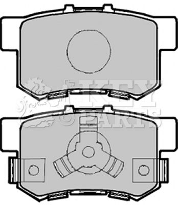 KBP1985 KEY PARTS Комплект тормозных колодок, дисковый тормоз