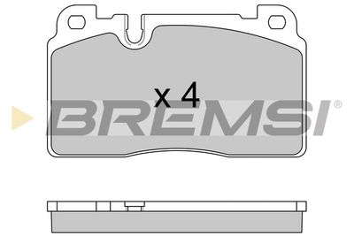 BP3592 BREMSI Комплект тормозных колодок, дисковый тормоз