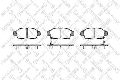 723002SX STELLOX Комплект тормозных колодок, дисковый тормоз