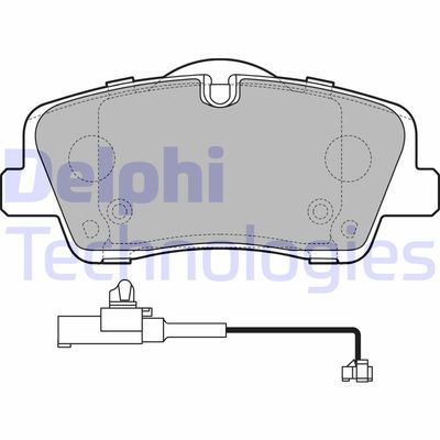 LP3292 DELPHI Комплект тормозных колодок, дисковый тормоз