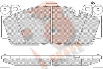 RB2358 R BRAKE Комплект тормозных колодок, дисковый тормоз