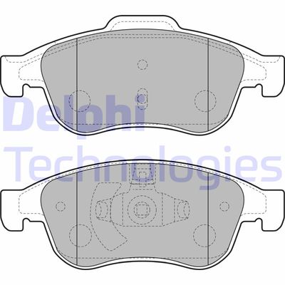 LP2152 DELPHI Комплект тормозных колодок, дисковый тормоз