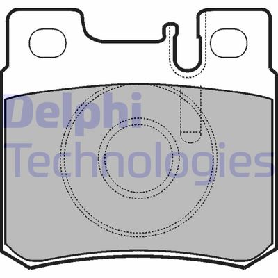 LP946 DELPHI Комплект тормозных колодок, дисковый тормоз