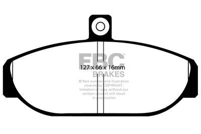 DP4435R EBC Brakes Комплект тормозных колодок, дисковый тормоз