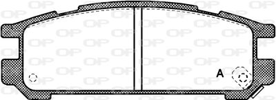 BPA034202 OPEN PARTS Комплект тормозных колодок, дисковый тормоз