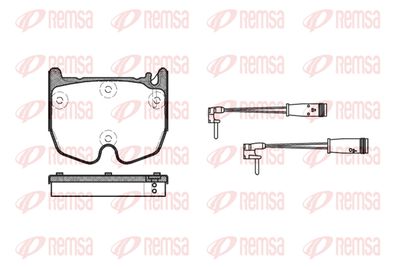 099202 REMSA Комплект тормозных колодок, дисковый тормоз
