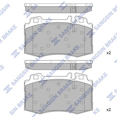 SP2193 Hi-Q Комплект тормозных колодок, дисковый тормоз