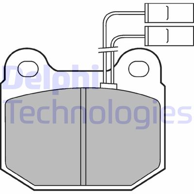 LP485 DELPHI Комплект тормозных колодок, дисковый тормоз