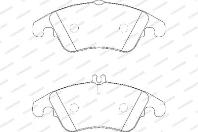 WBP24310A WAGNER Комплект тормозных колодок, дисковый тормоз