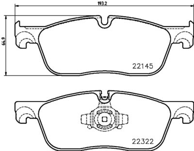 P36035 BREMBO Комплект тормозных колодок, дисковый тормоз