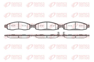 109412 REMSA Комплект тормозных колодок, дисковый тормоз