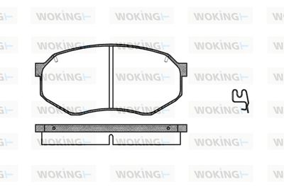 P048314 WOKING Комплект тормозных колодок, дисковый тормоз