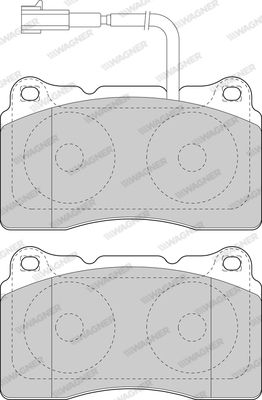 WBP23756A WAGNER Комплект тормозных колодок, дисковый тормоз