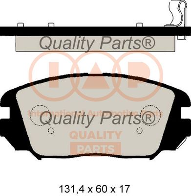 70421110G IAP QUALITY PARTS Комплект тормозных колодок, дисковый тормоз