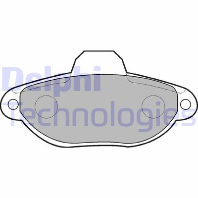 LP851 DELPHI Комплект тормозных колодок, дисковый тормоз