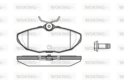 P632300 WOKING Комплект тормозных колодок, дисковый тормоз