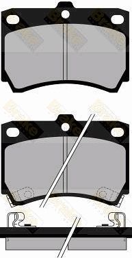 PA767 Brake ENGINEERING Комплект тормозных колодок, дисковый тормоз