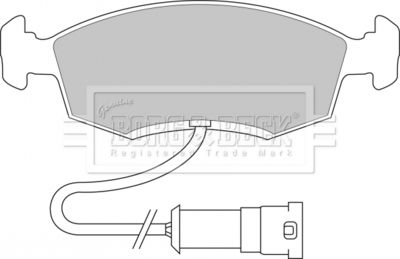 BBP1096 BORG & BECK Комплект тормозных колодок, дисковый тормоз