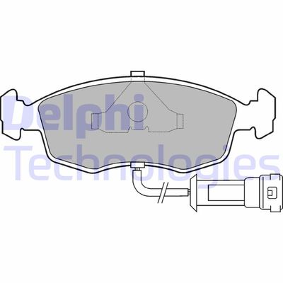 LP457 DELPHI Комплект тормозных колодок, дисковый тормоз