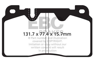 DP32168C EBC Brakes Комплект тормозных колодок, дисковый тормоз