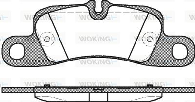 P1279300 WOKING Комплект тормозных колодок, дисковый тормоз